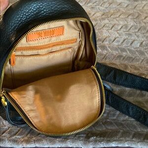 HOBO Black and Tan Backpack with Durable Design